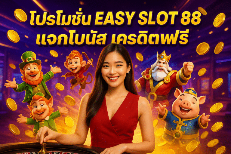 โปรโมชั่น EASY SLOT 88 แจกโบนัส เครดิตฟรี