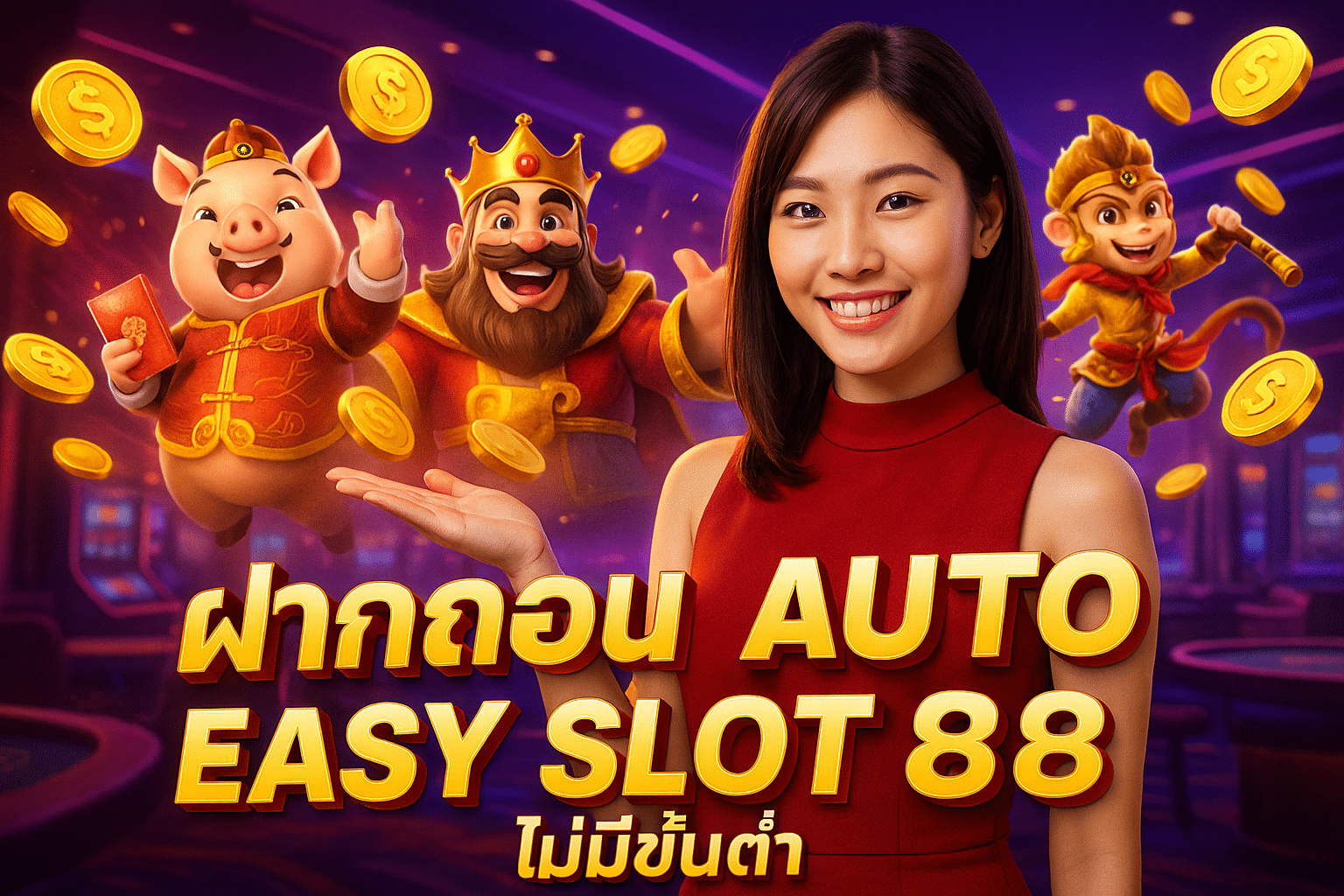 ฝากถอน AUTO EASY SLOT 88 ไม่มีขั้นต่ำ
